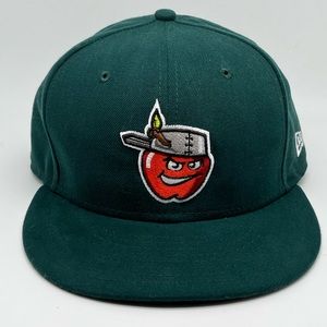 FORT WAYNE TINCAPS NEW ERA 59FIFTY FITTED HAT (BLACK GREEN GRAY UNDER BRIM)